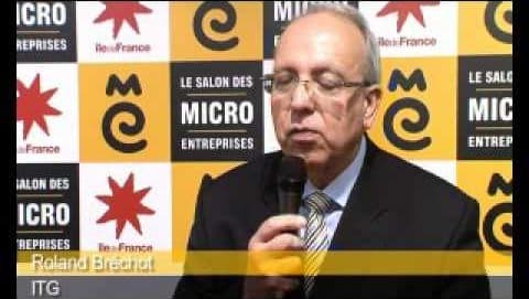 Roland Bréchot présente ITG au Salon des micro-entreprises