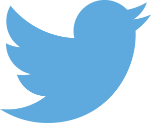 Le logo bleu officiel de twitter